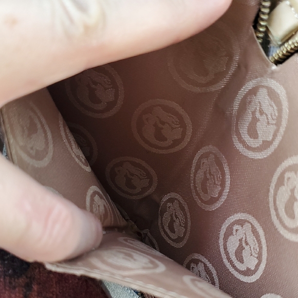 Spartina Navy and Yellow Green Leather Women's Wristlet Wallet - Picture 7 of 10